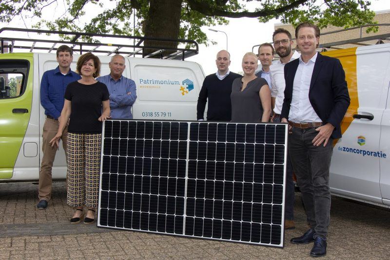 De Zoncorporatie - start project Patrimonium zonnepanelen